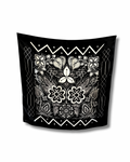 Midnight silk scarf